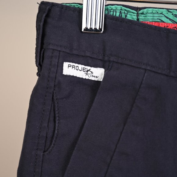 Men's Navy Blue Cotton Shorts - Waist size 31 - Picture 3 of 7